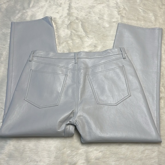 NWT AGOLDE recycled leather 90s pinch waist straight leg‎ pants - Picture 7 of 7